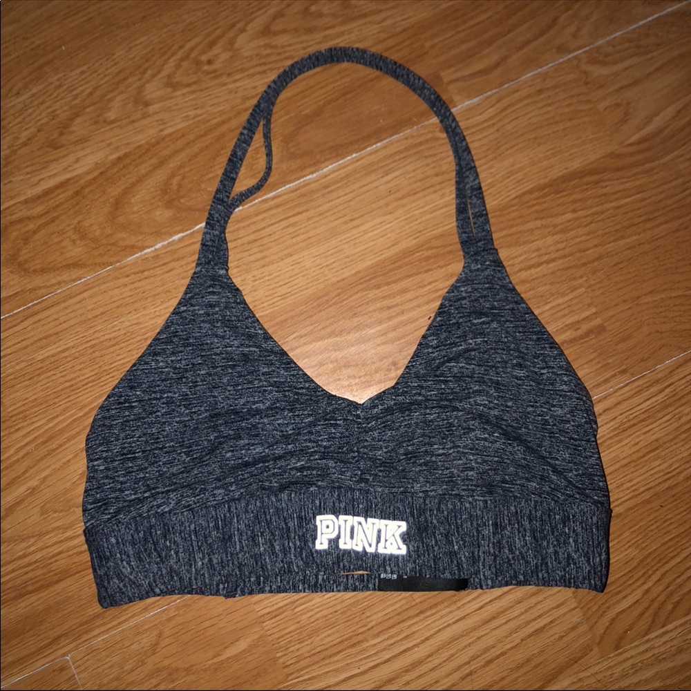 PINK Victoria Secret gray ultimate sports bra